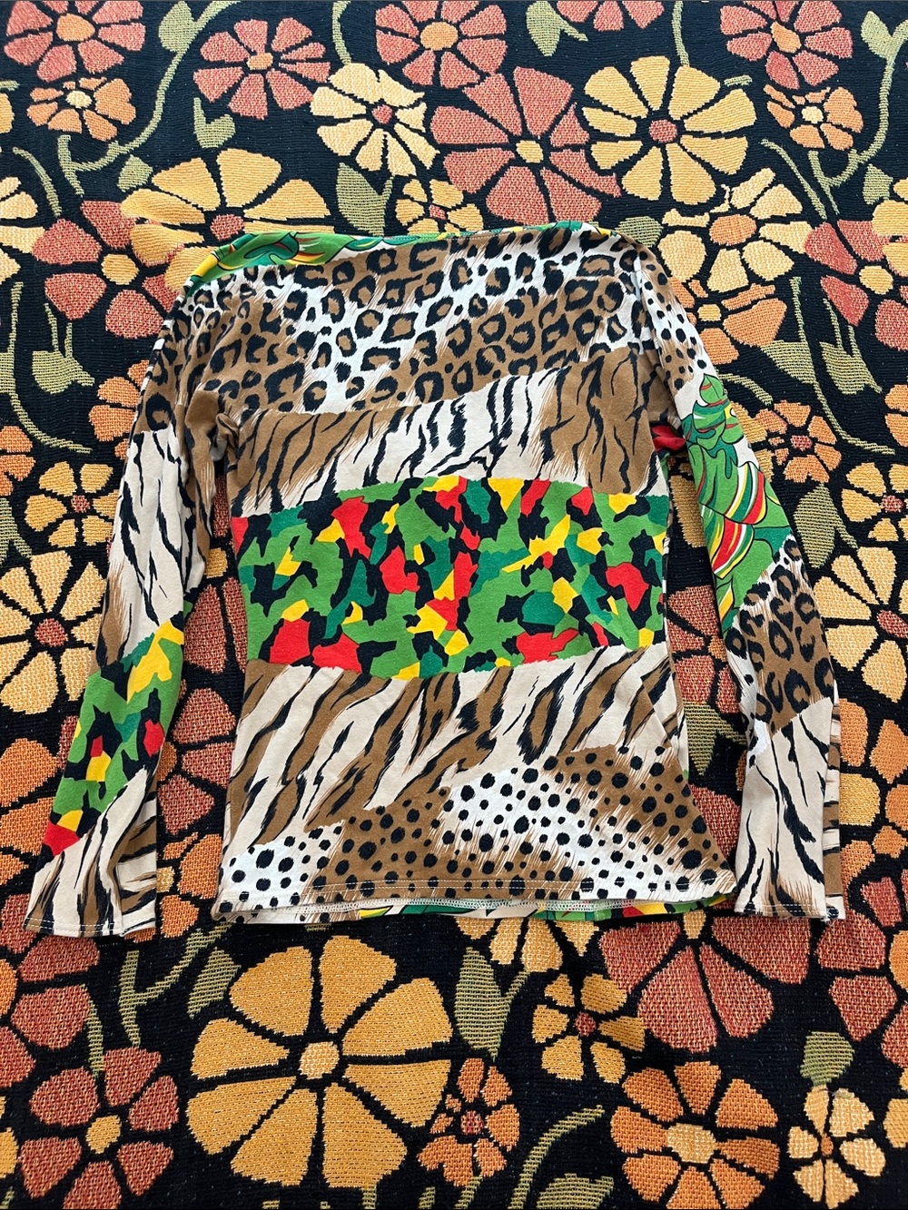 Rare Vintage 1980s YVAN & MARZIA Paris Animal Print 2-Piece Set - Picture 10 of 11